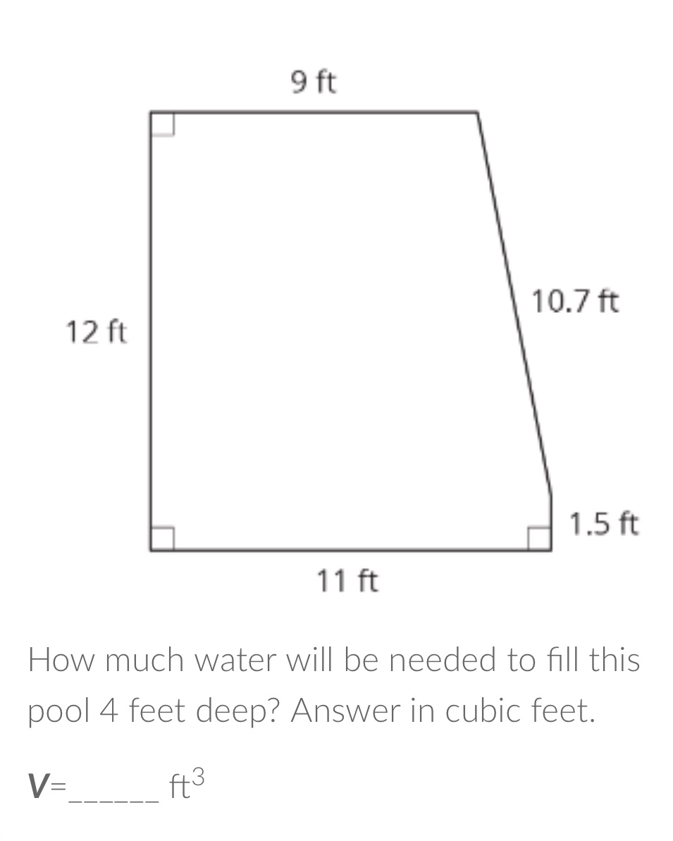 What does v equal 9 ft 10.7 ft 12 ft 1.5 ft