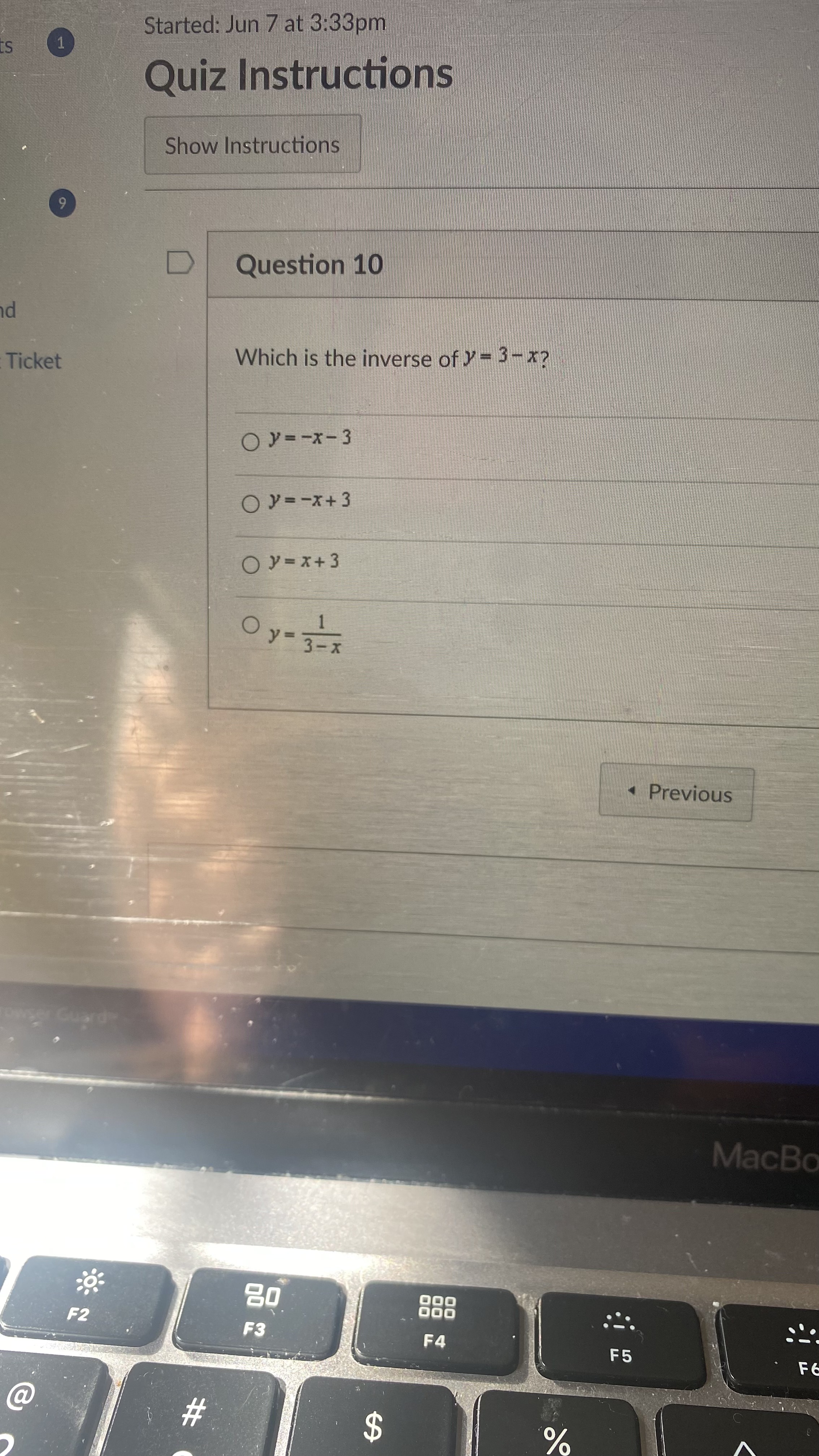 Instructions D Question 2 Let : Describe the translation rule. y =