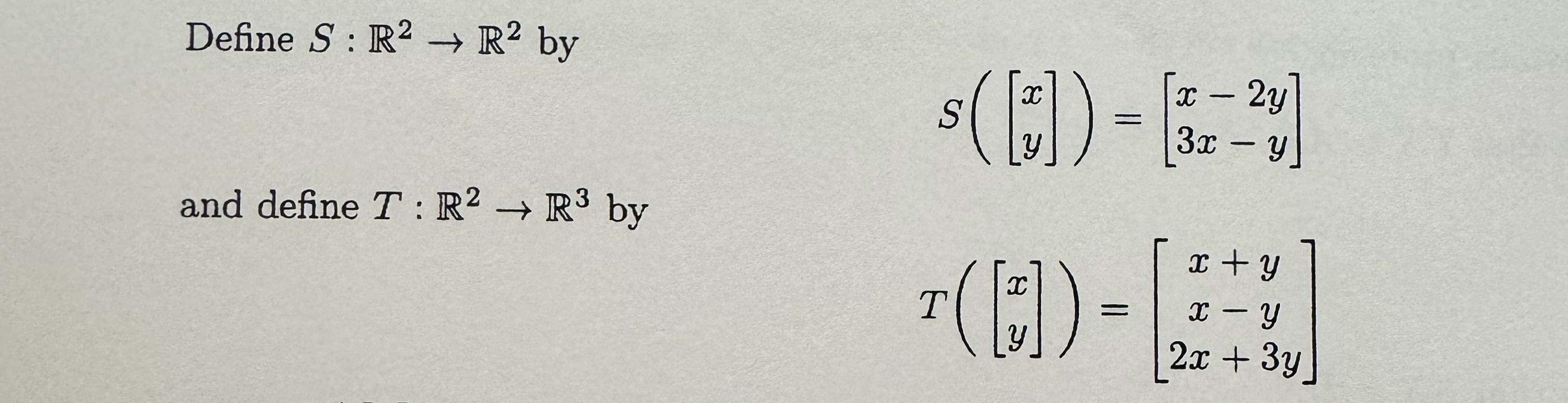 Please show the steps clearly and explain. Define S : 2 -