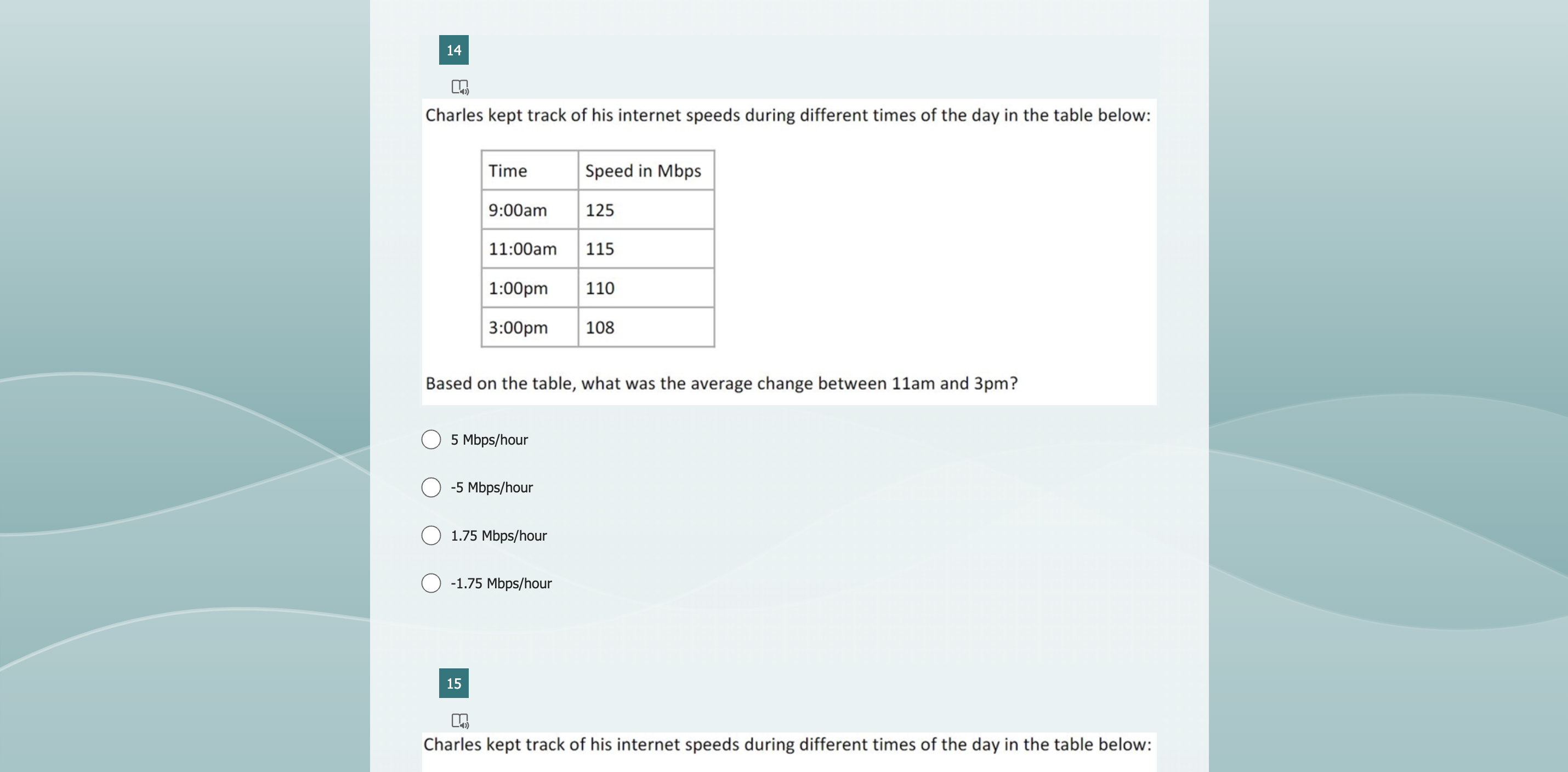 c(40) = 150 O c(4) = 60 0 C(15) = 4 The