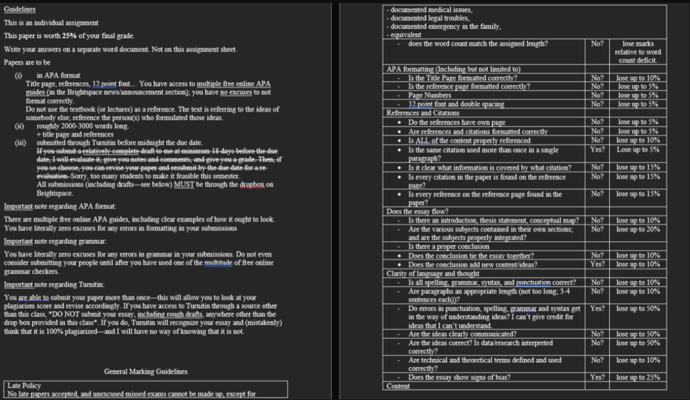 and provide me feedback, does it also follow the rubric and follow
