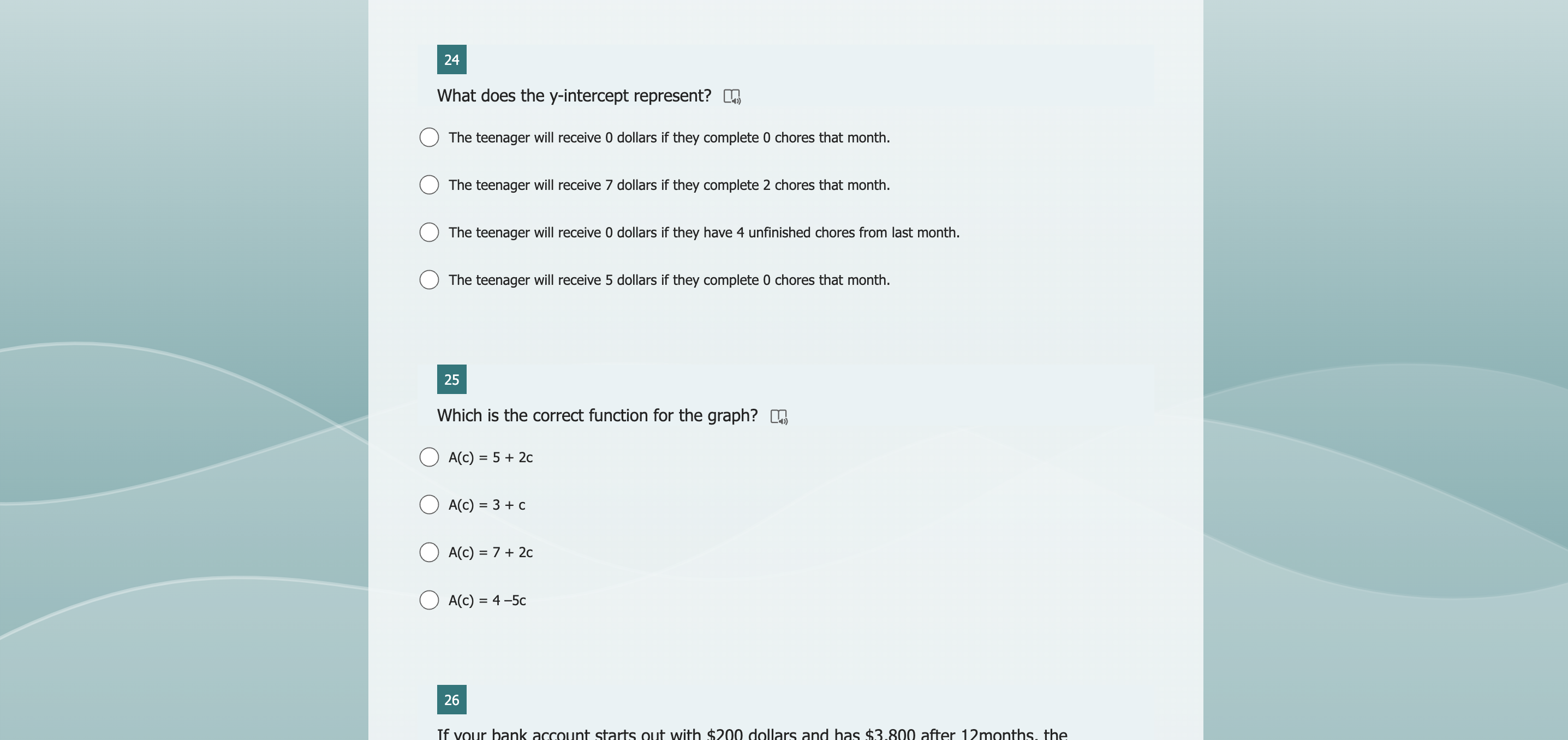 and most amount, respectively, of money (in dollars) in any given month