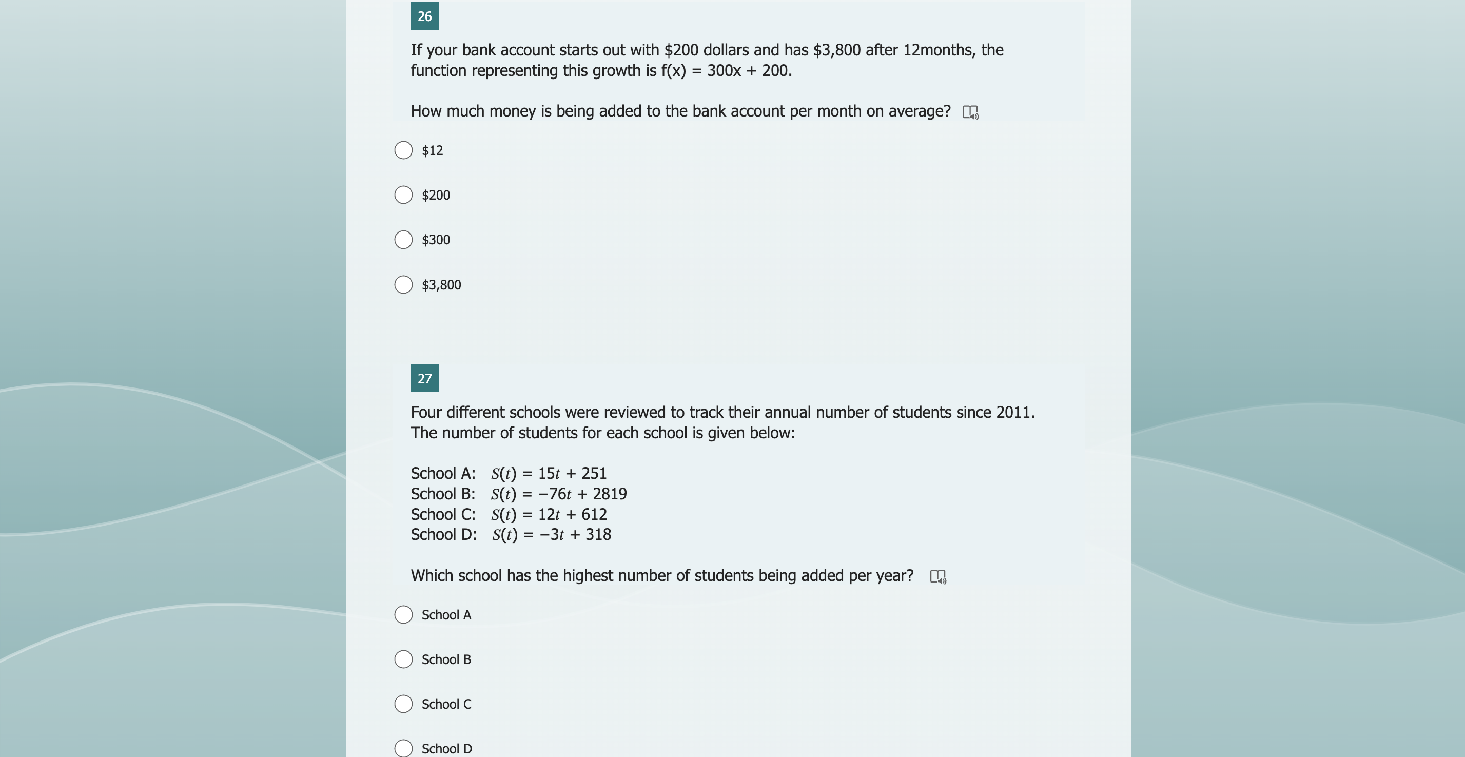 contributed to the emergency fund (with t = 0 corresponding to April).