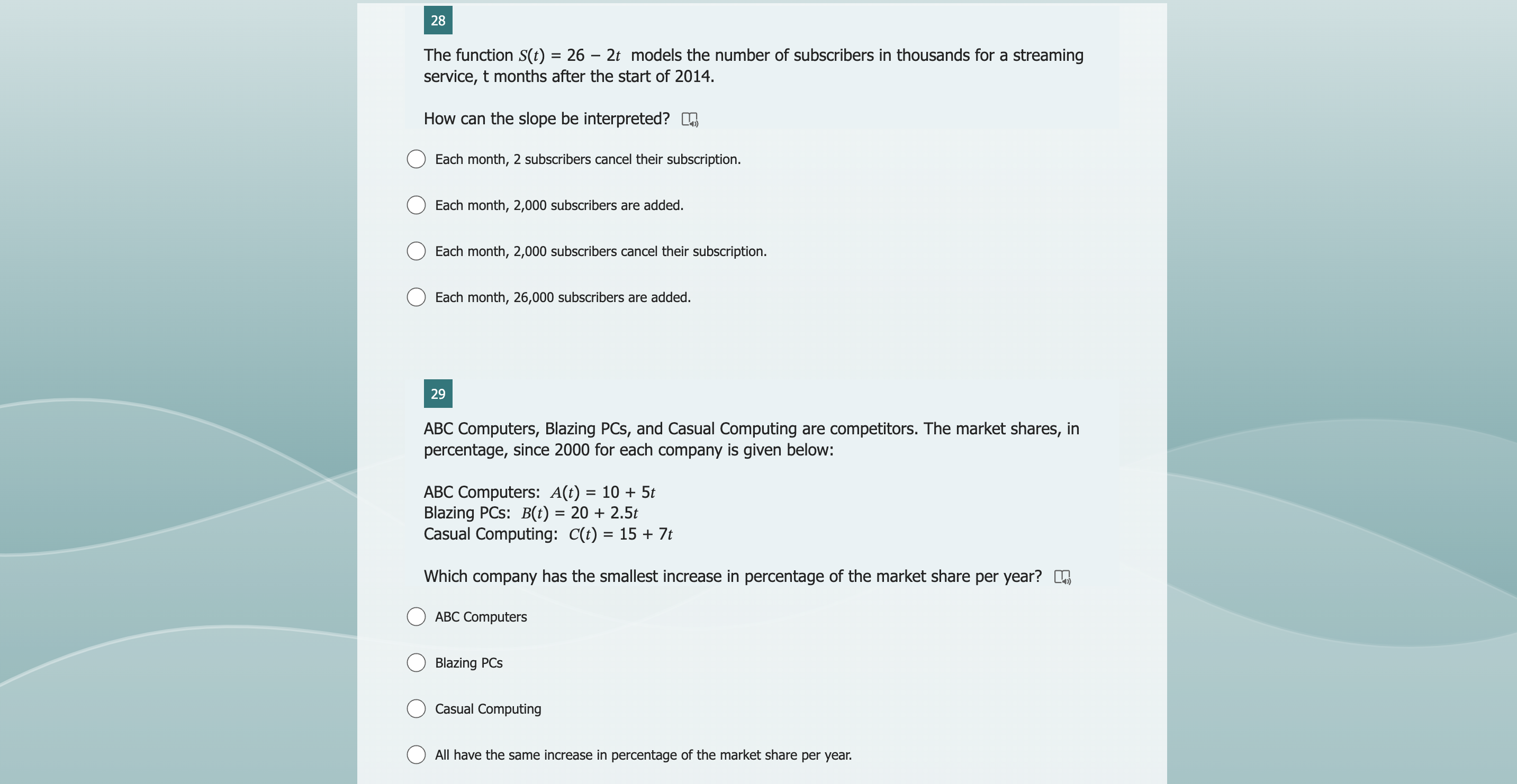 What can he reasonably conclude if L(3) = 1,500 and W3) =