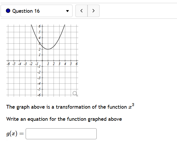 -6 -5 -4 -3 -2 - 4 6 The graph above is