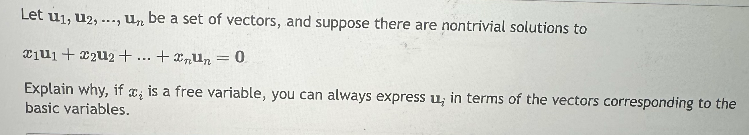 a23), W = (431, a32, a33) be three vectors in Ro. Explain,