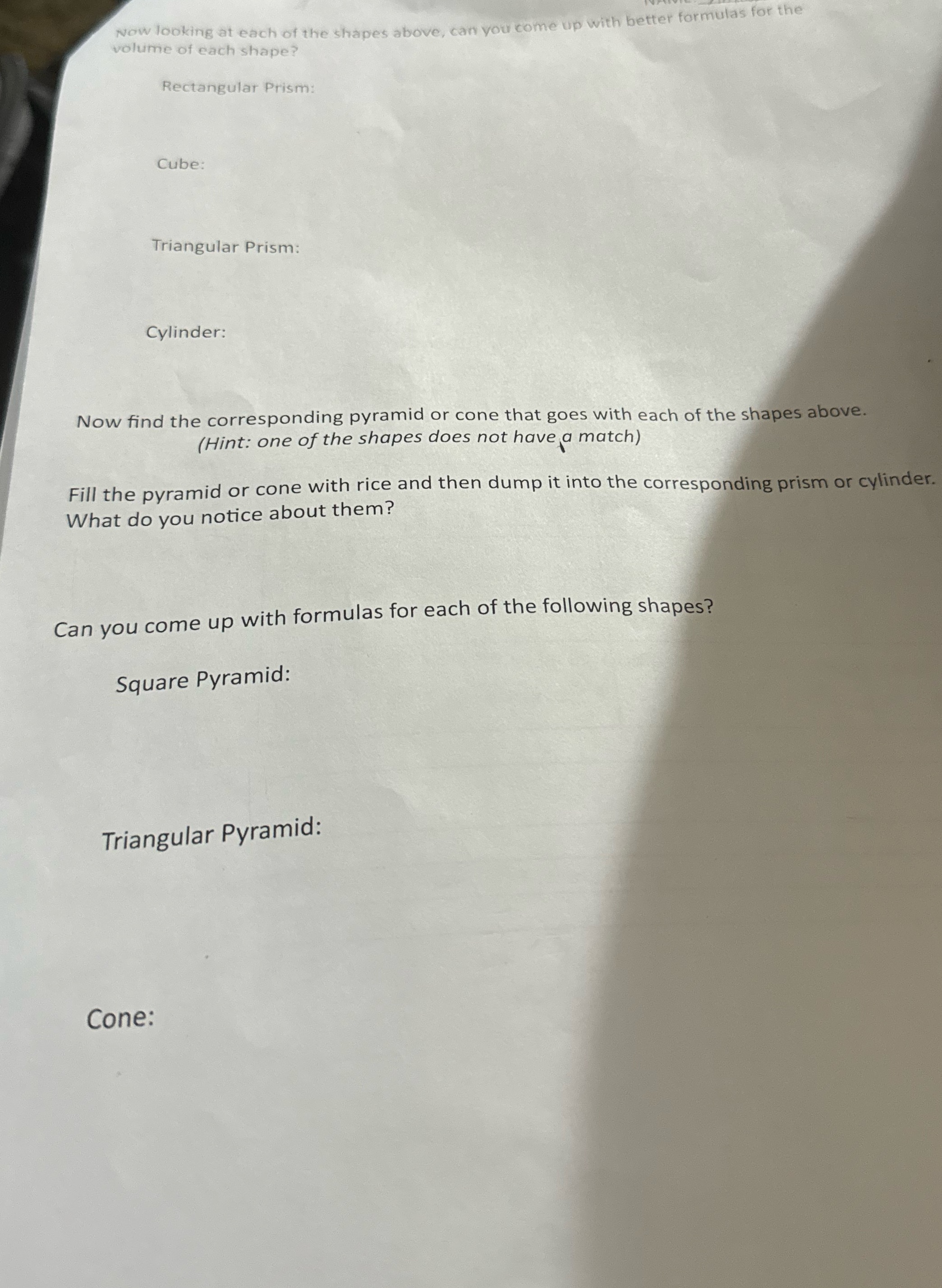 I need help finding the formulas and everything else. Now looking at