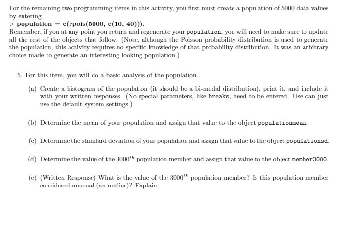  For the remaining two programming items in this activity, you first