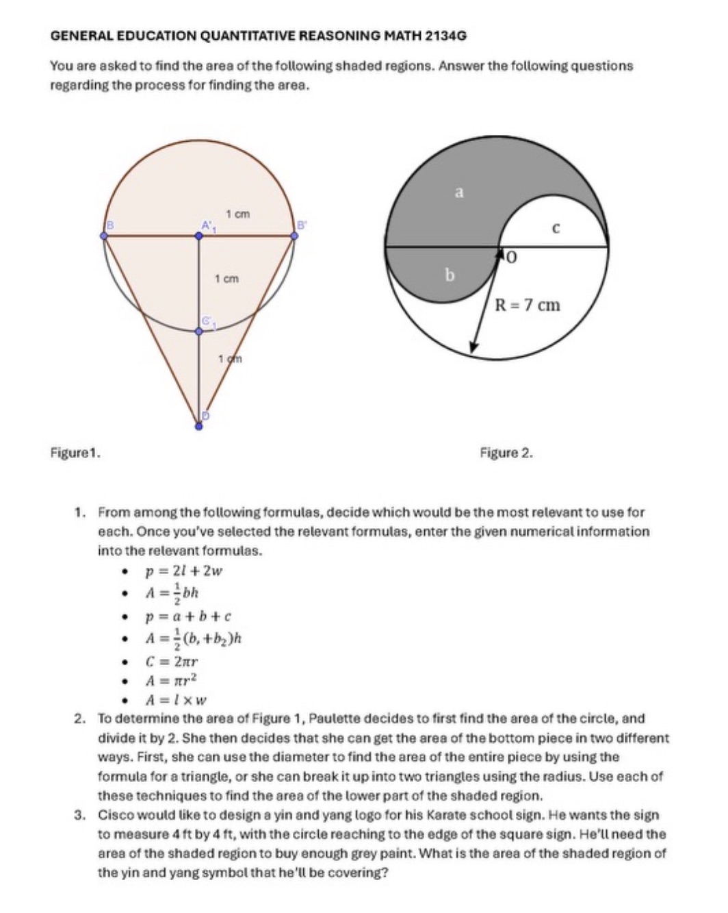 Pls help GENERAL EDUCATION QUANTITATIVE REASONING MATH 2134G You are asked to