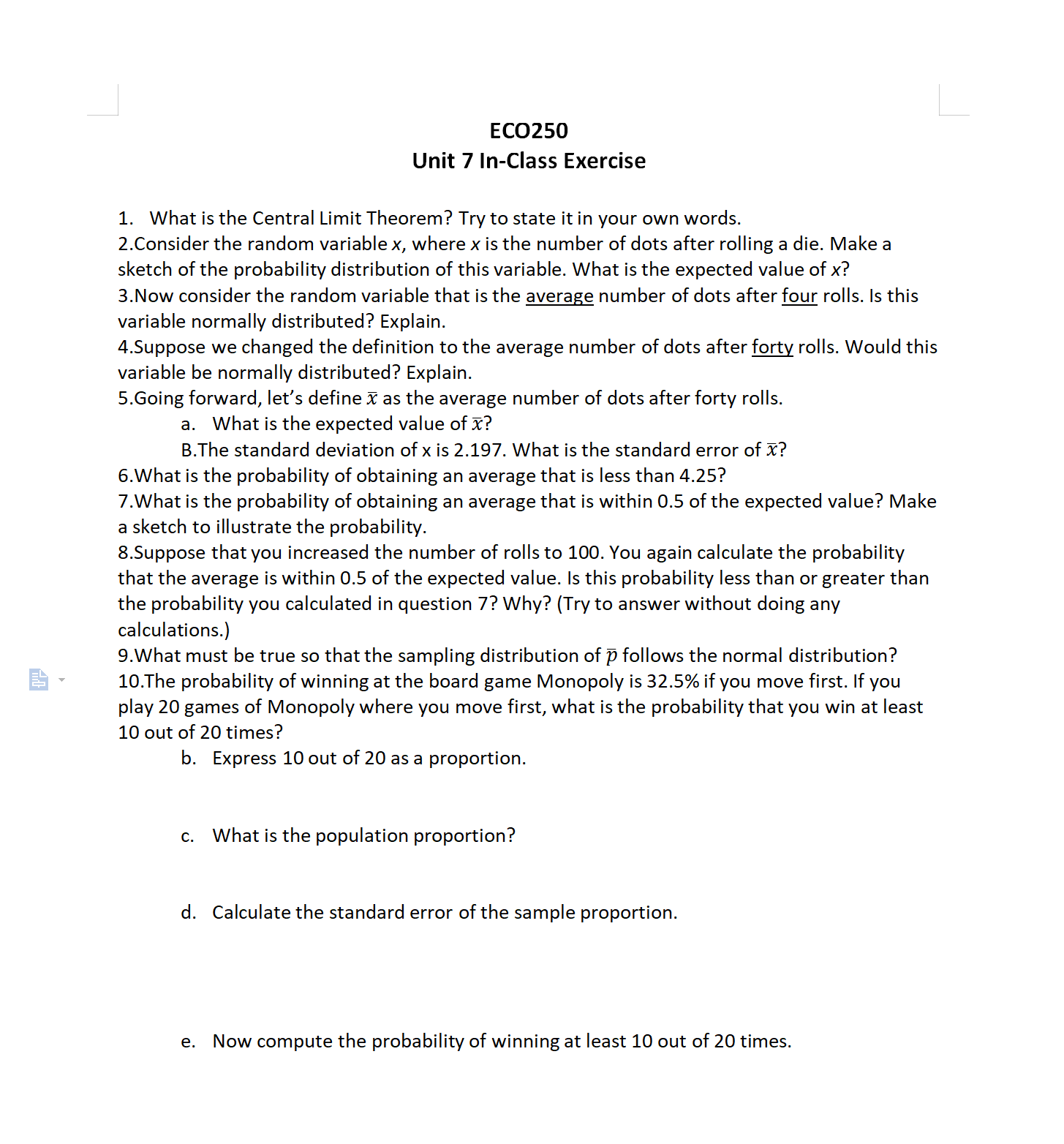 Please tap the answer. do not handwrite. Thank you EC0250 Unit 7