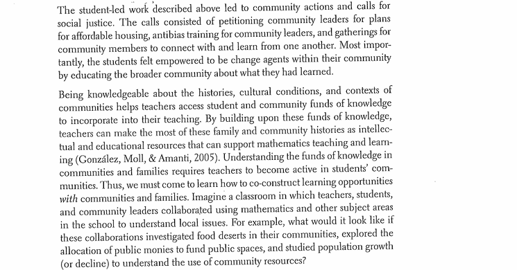 does this article inform math teaching practice? WHAT IS SOCIAL JUSTICE, AND