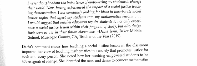 of interest to another locality or nationally. For the students engaged in