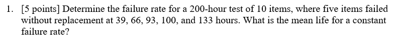 Please answer this question. Its for my Quality Engineering class. \f