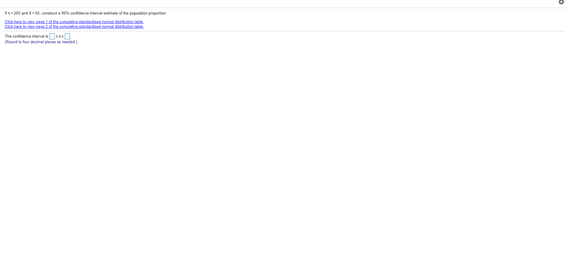 Please help. cheers If n = 200 and X = 50, construct