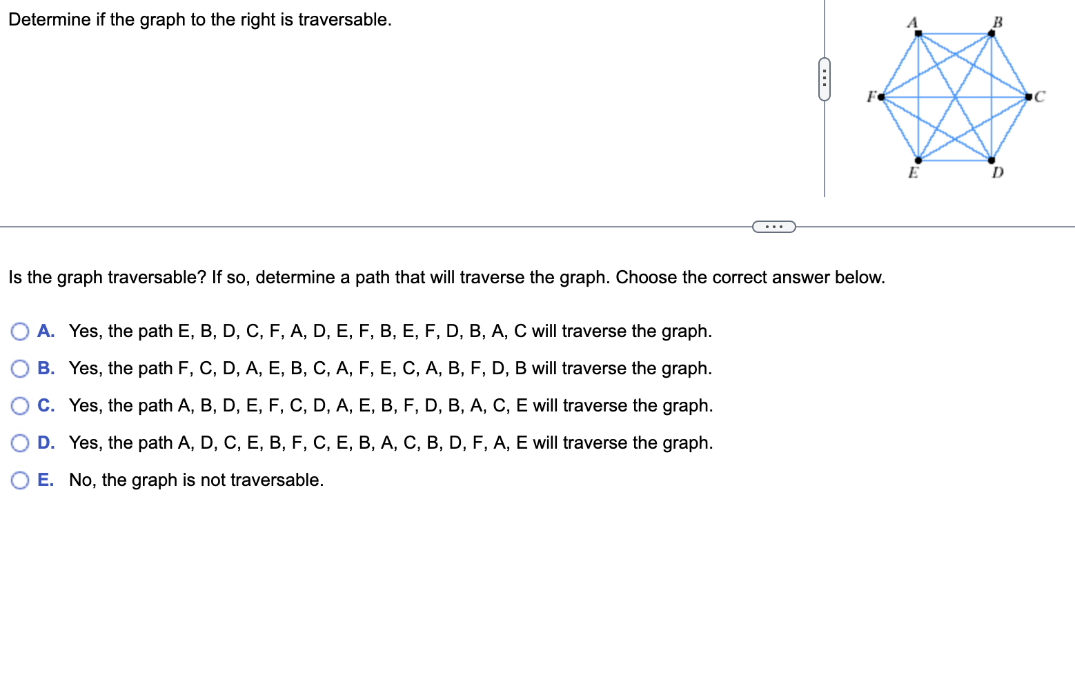 Choose the correct answer below. () A. squares, triangles (O B. squares,