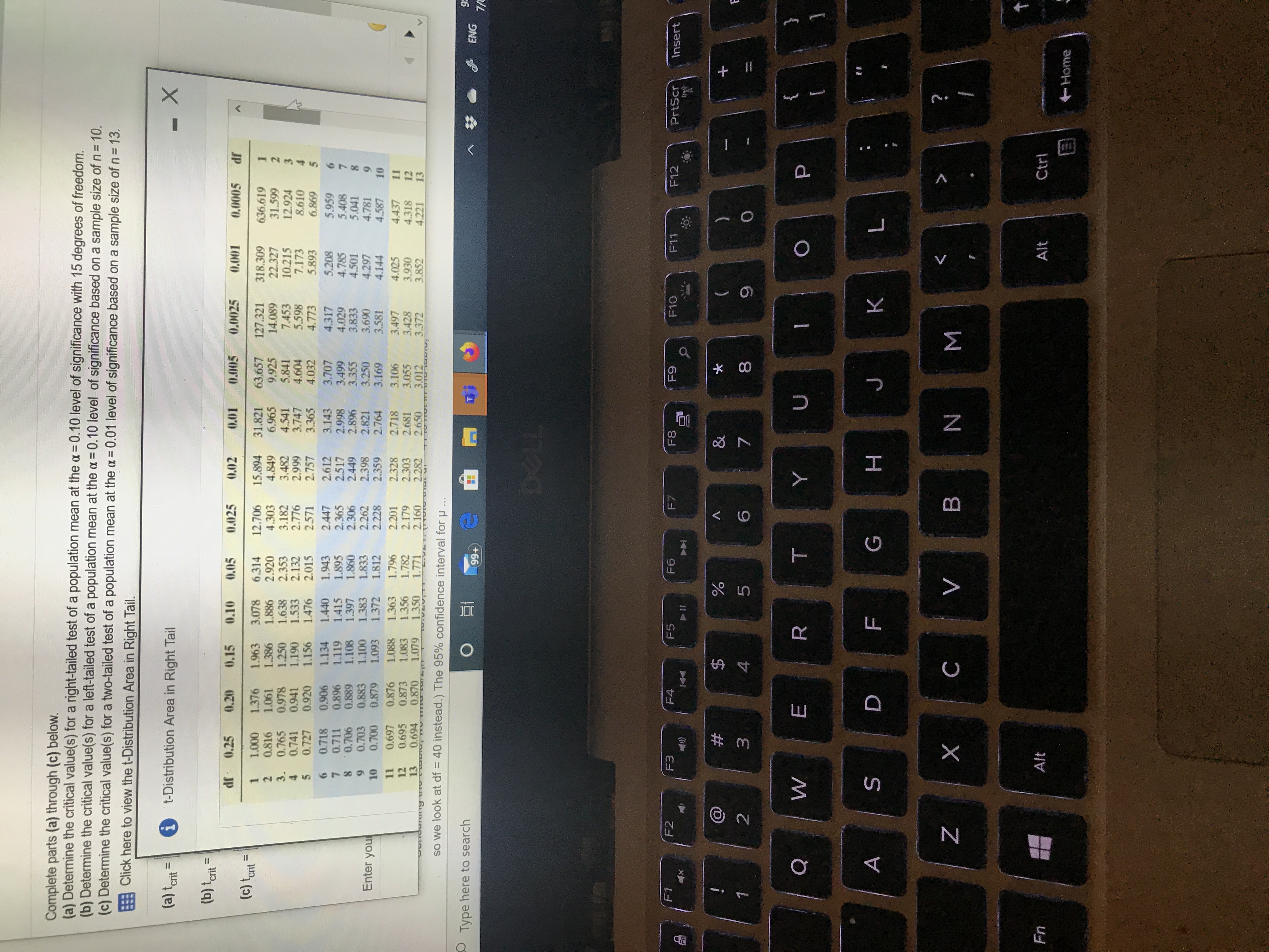 Please help Complete parts (a) through (c) below. (a) Determine the critical