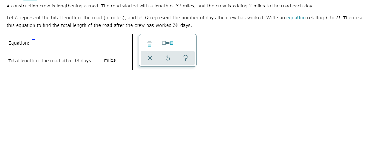 Writing and evaluating a function that models a real-world situation: Advanced \f