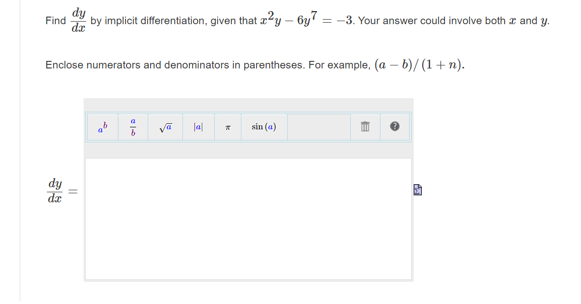 can anyone solve these? d Find dg by implicit differentiation, given that