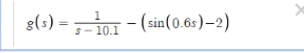  1 8 (s) 5 - 10.1 sin ( 0.6s)-21. A sum