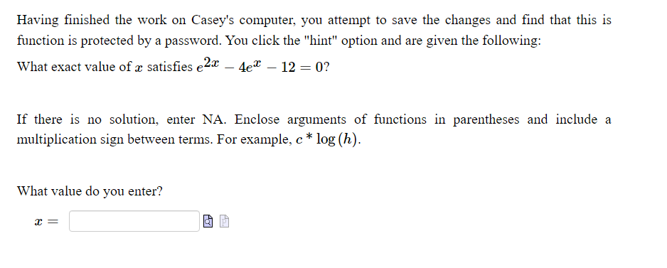 Having finished the work on Casey's computer, you attempt to save