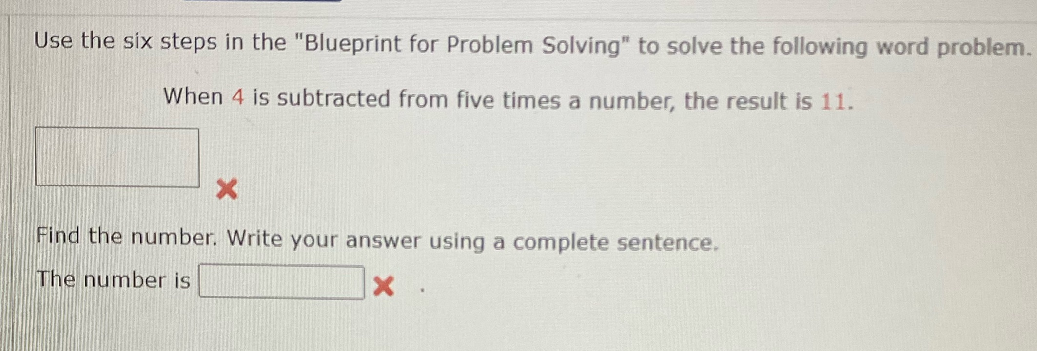 Use the six steps in the "Blueprint for Problem Solving" to
