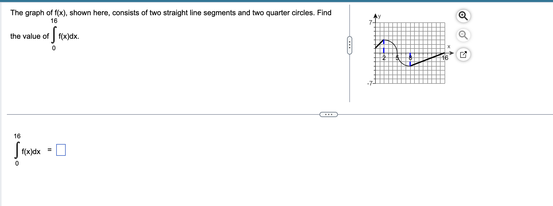 the indicated interval. Check first to see if the graph crosses the