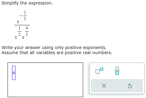  Simplify the expression. 3 I 1 I I .1 3- Write