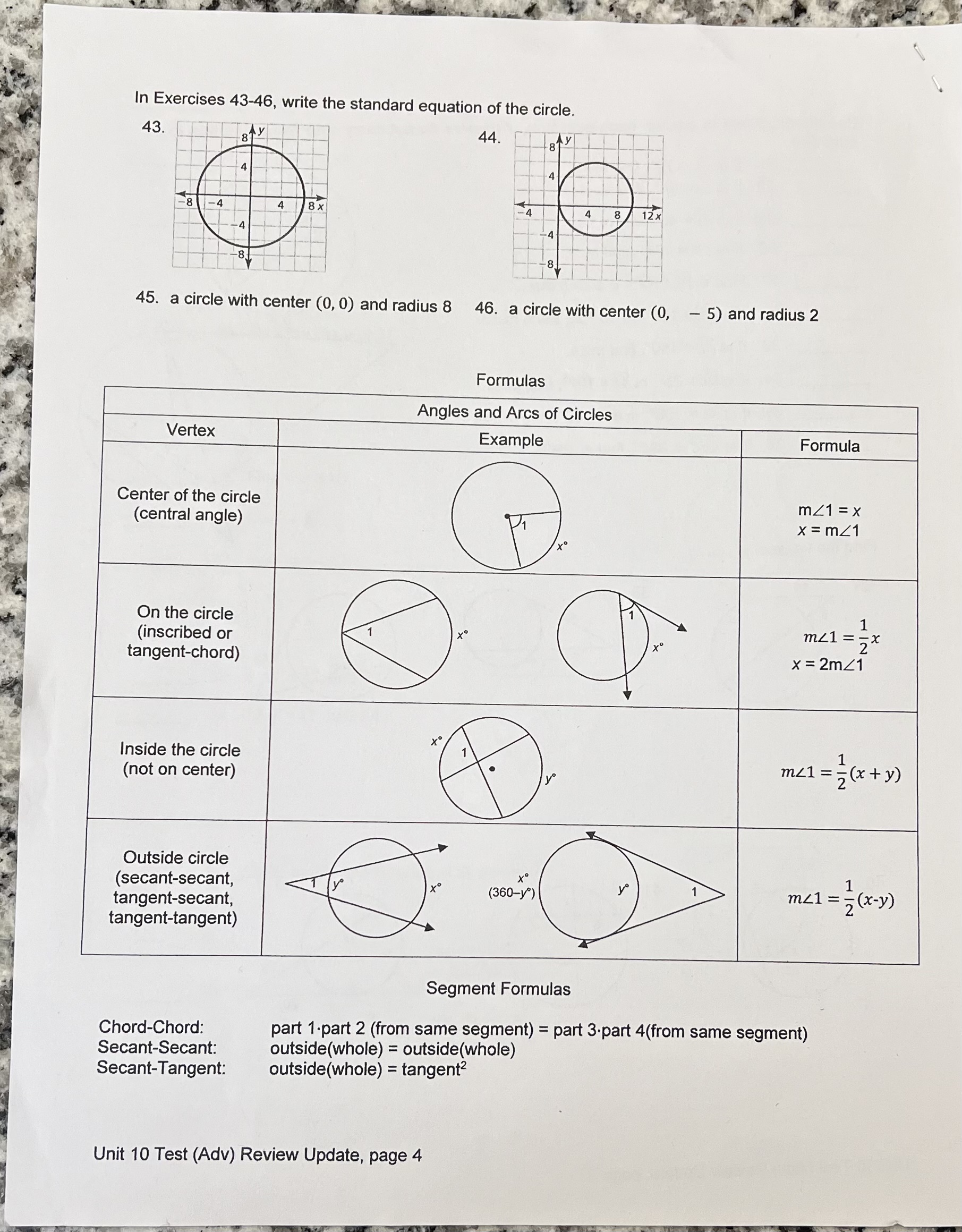 Please show the steps to work out these problems. In Exercises 43-46,