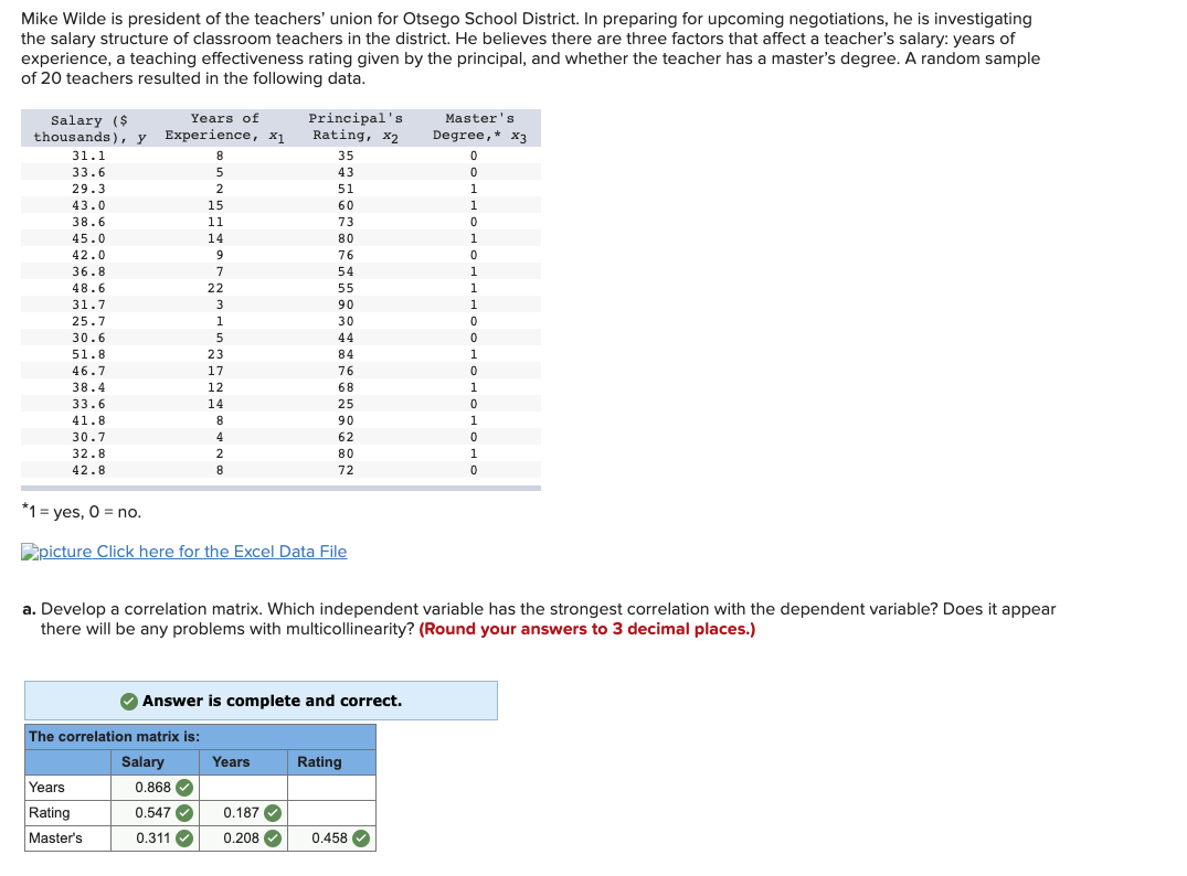 I could use help with this problem. Mike Wilde is president of