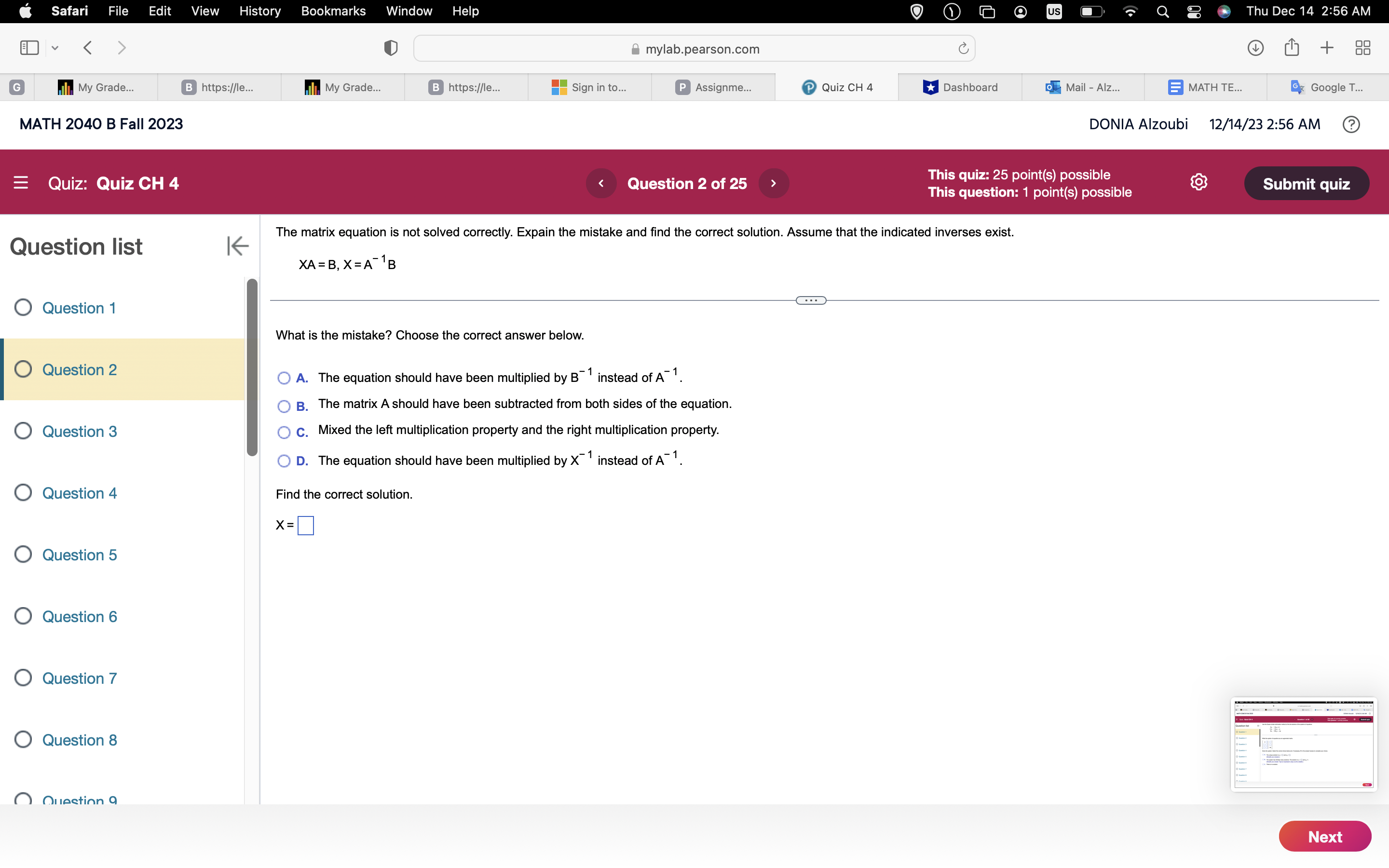 12 Question 13 Question 14 O Question 15 O Question 16 NextSafari