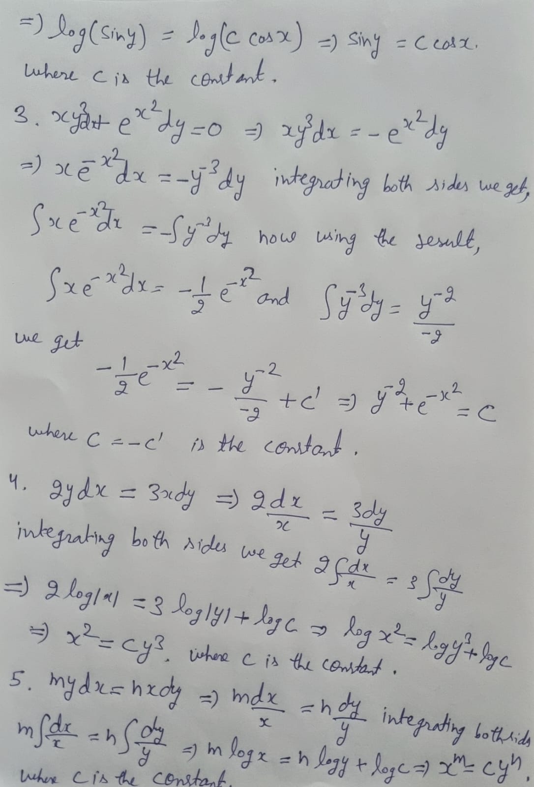 answer this give complete solution problem 1 to 5 and write in