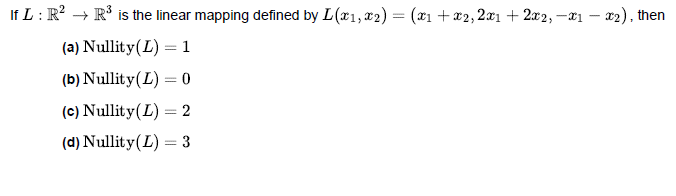 If [ : R- - R' is the linear mapping defined