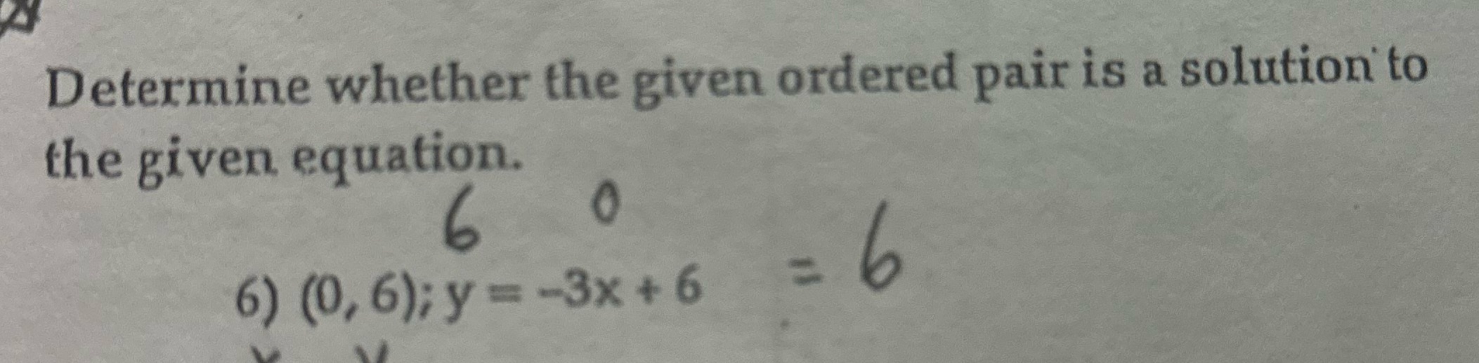 How do I solve this Determine whether the given ordered pair is