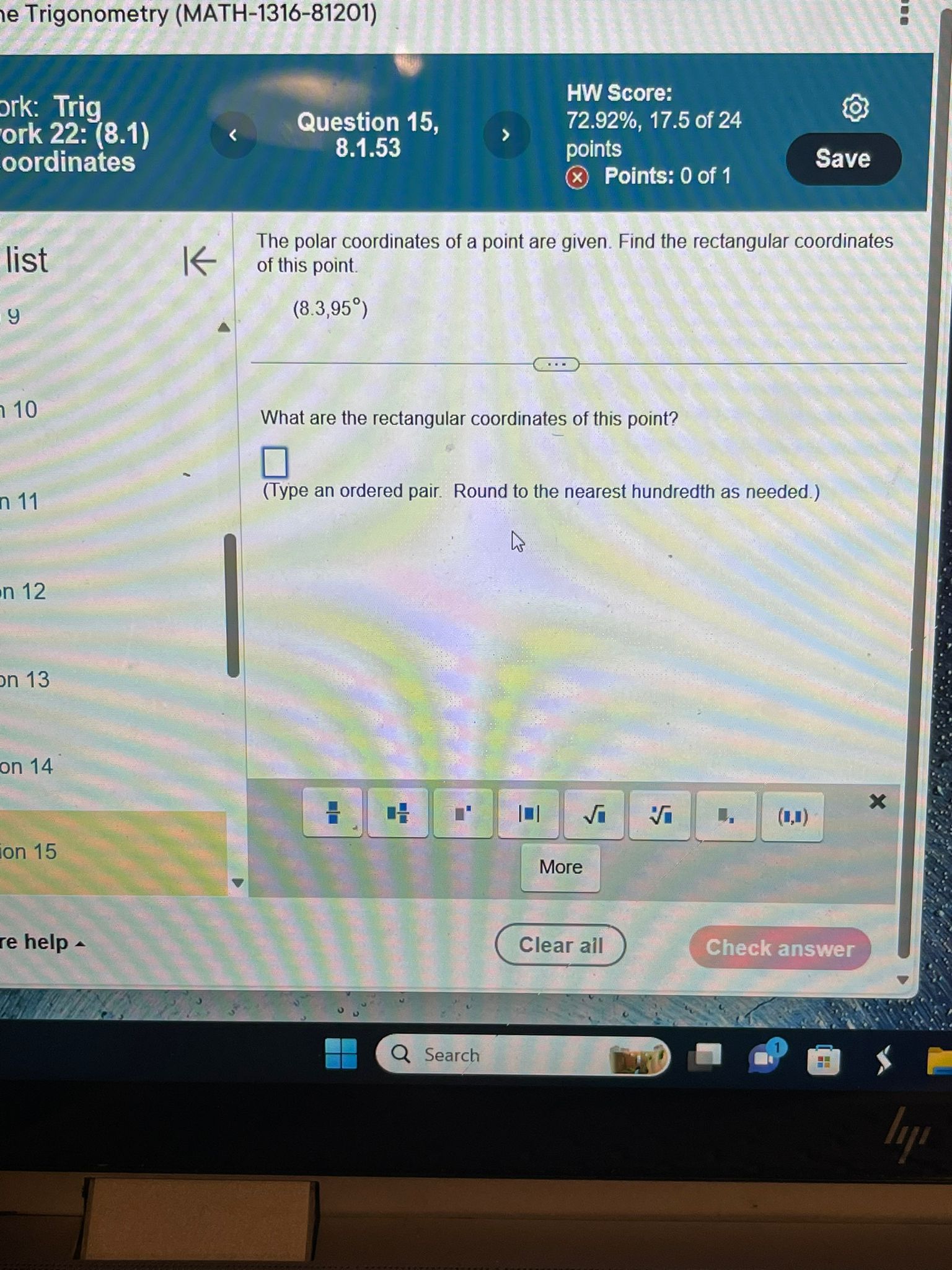 a calculator to find the approximate value of the expression. K sin