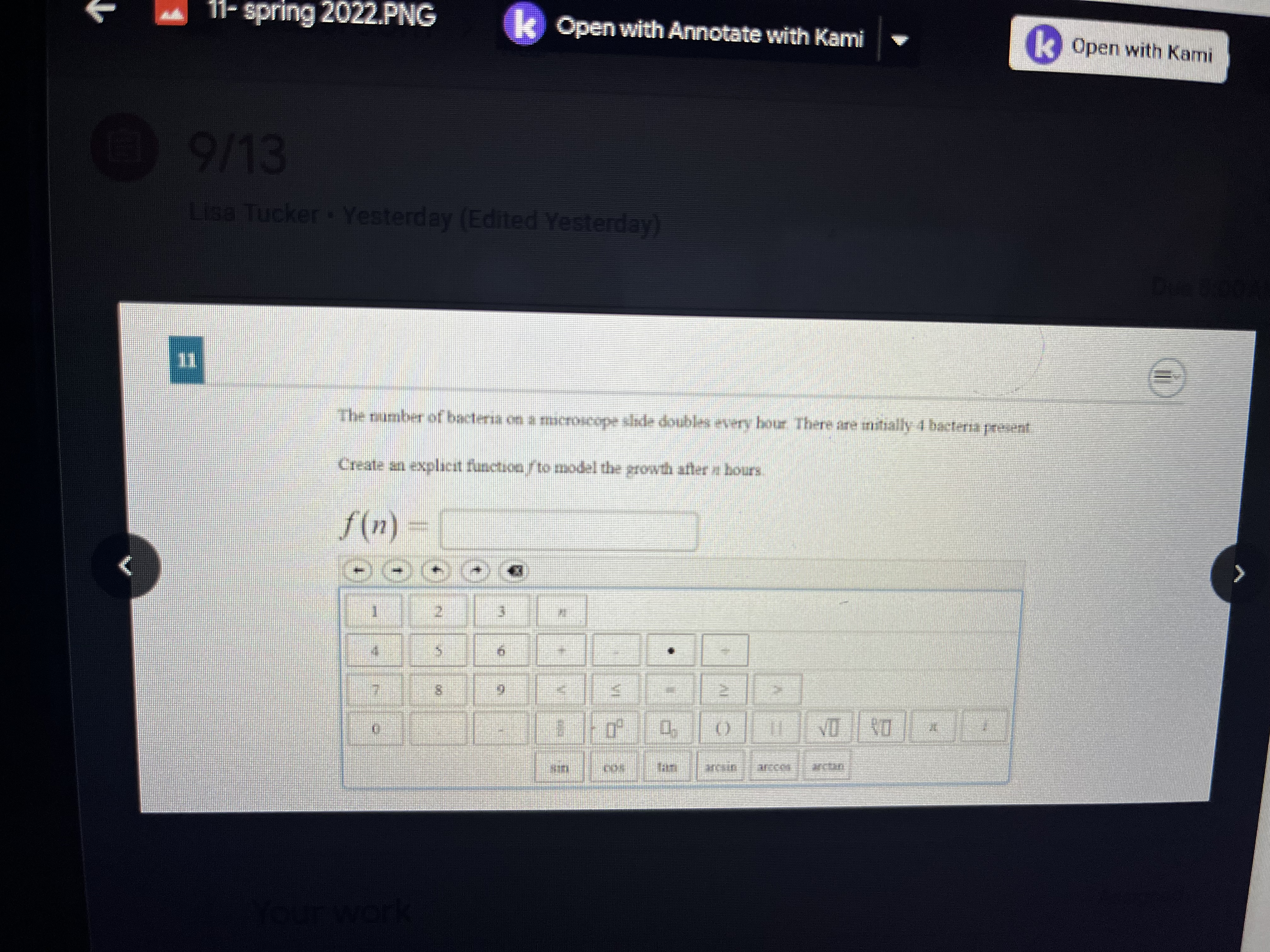 equation best describes the line of best fit? Ay = 5 X