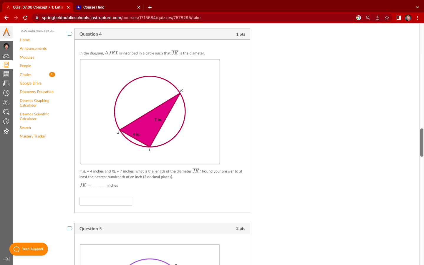 (k and () and four labeled points (A , B , C
