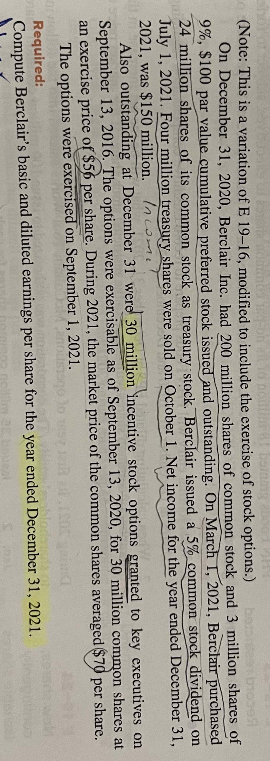  (Note: This is a variation of E 19-16, modified to include