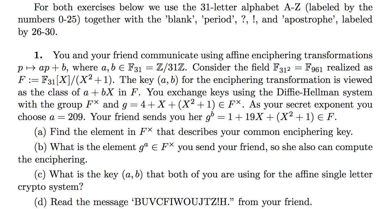 Please help me with this question For both exercises below we use