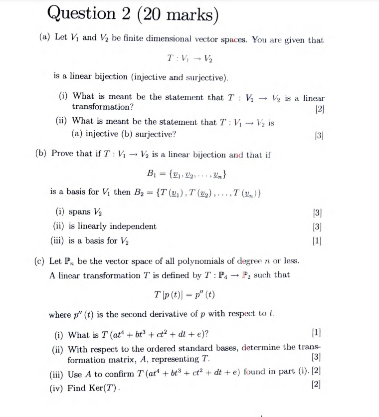 n x n real matrix. (i) Give the o-E definition of det
