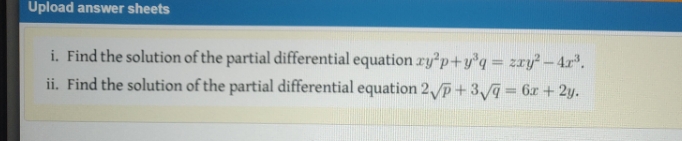 please help fast all steps please Upload answer sheets i. Find the