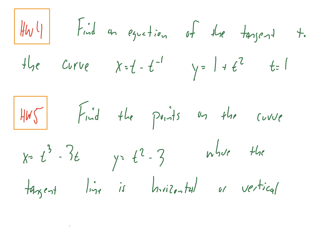 the curve represented by X = f2 y= t'- 4t - 3