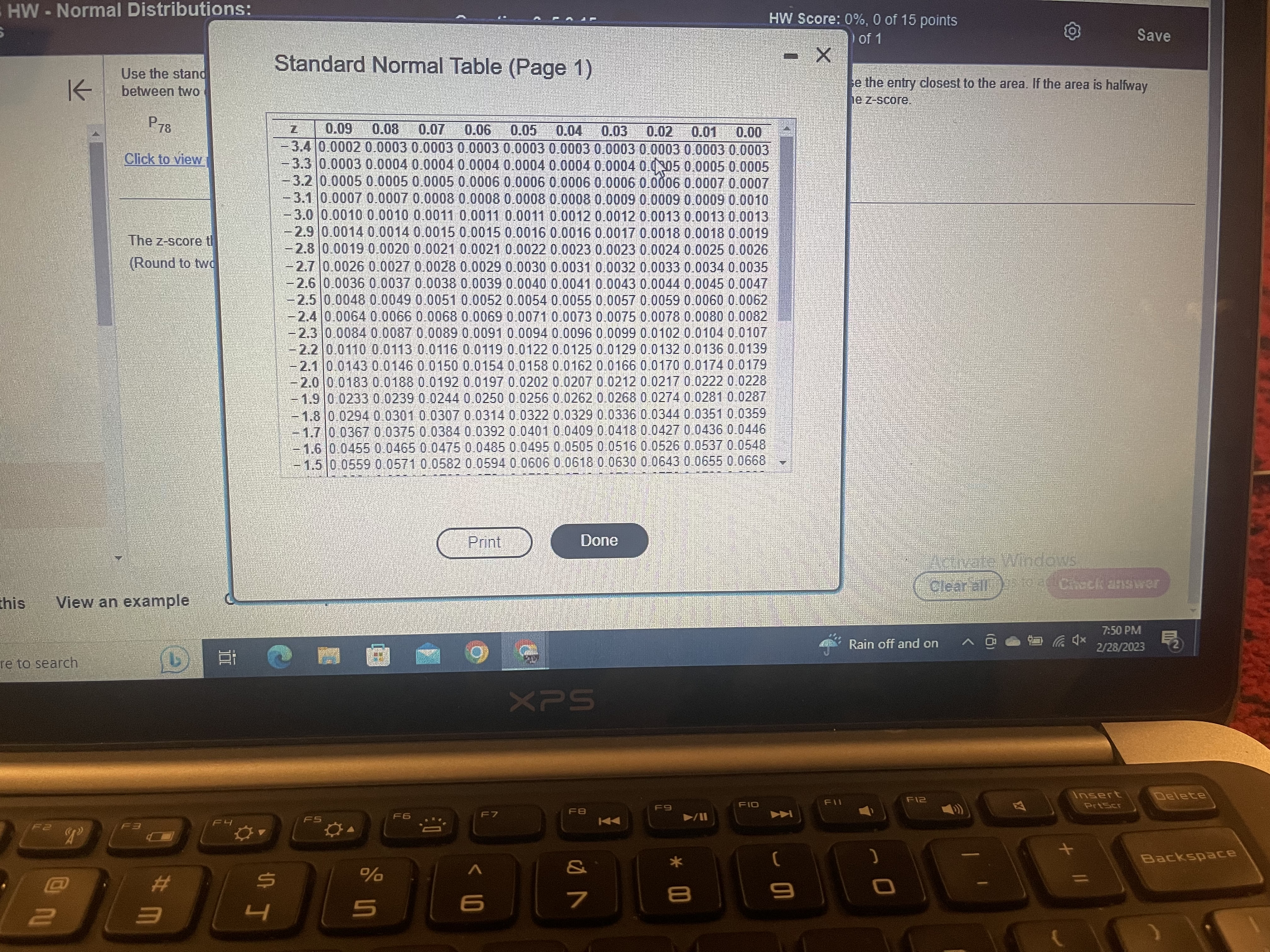 Please help HW - Normal Distributions: HW Score: 0%, 0 of 15