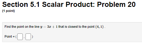 onlo L :5 I; pmj I." |_| |:| Section 5.1 Scalar Product: