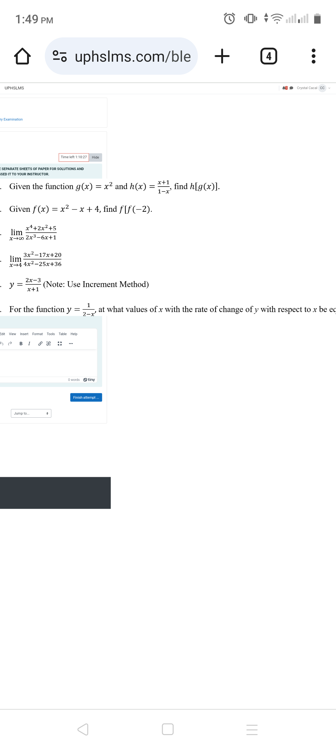 1:49 PM go uphsims.com/ble + 4 . . . UPHSLMS 43