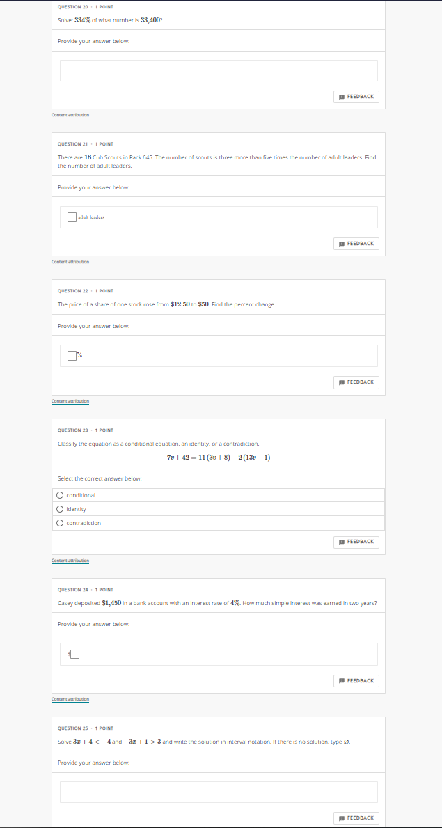 m=] B FEEDBACK Content attribution QUESTION 3 . 1 POINT Marc is