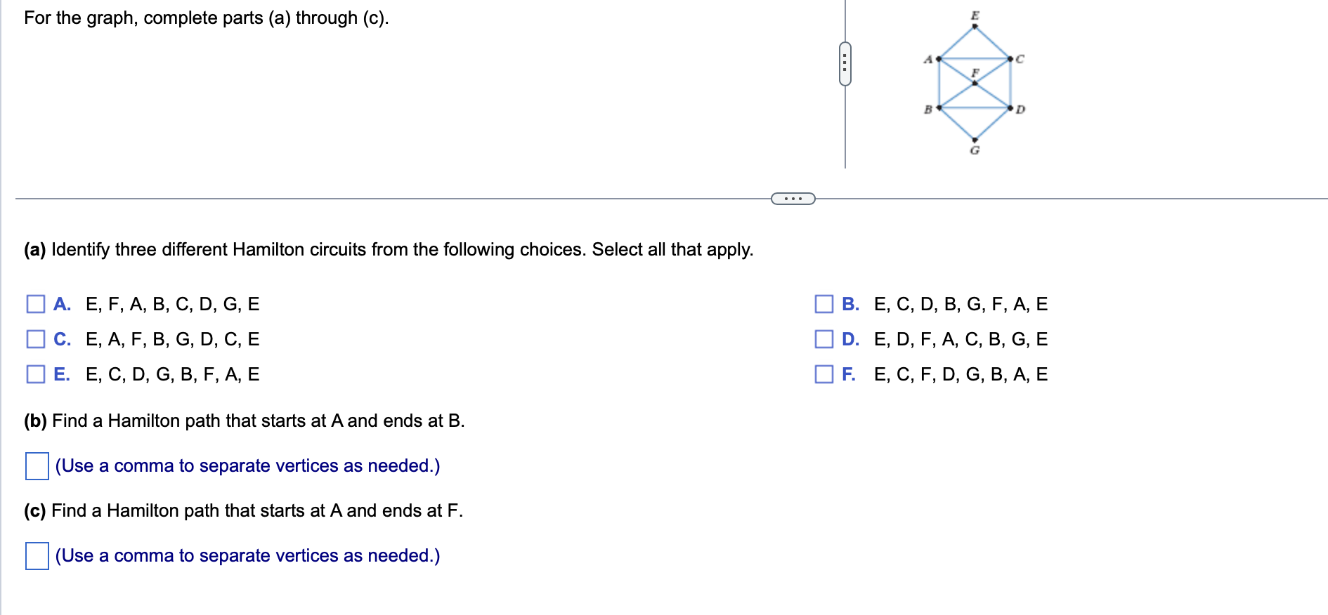 has an Euler circuit if it is connected and has an even