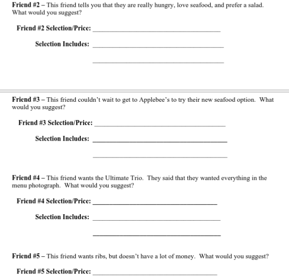 I. Decide how many courses you want to cat. Many menus offer