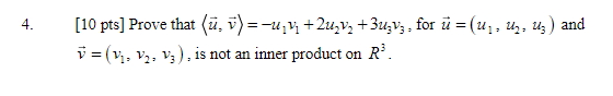  4- [10 pts] Prove that (u, v) = -u y +luv,