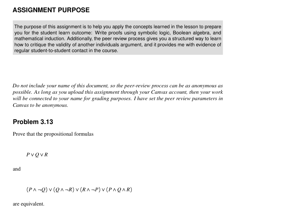 Question 1: ASSIGNMENT PURPOSE The purpose oi this assignment is to