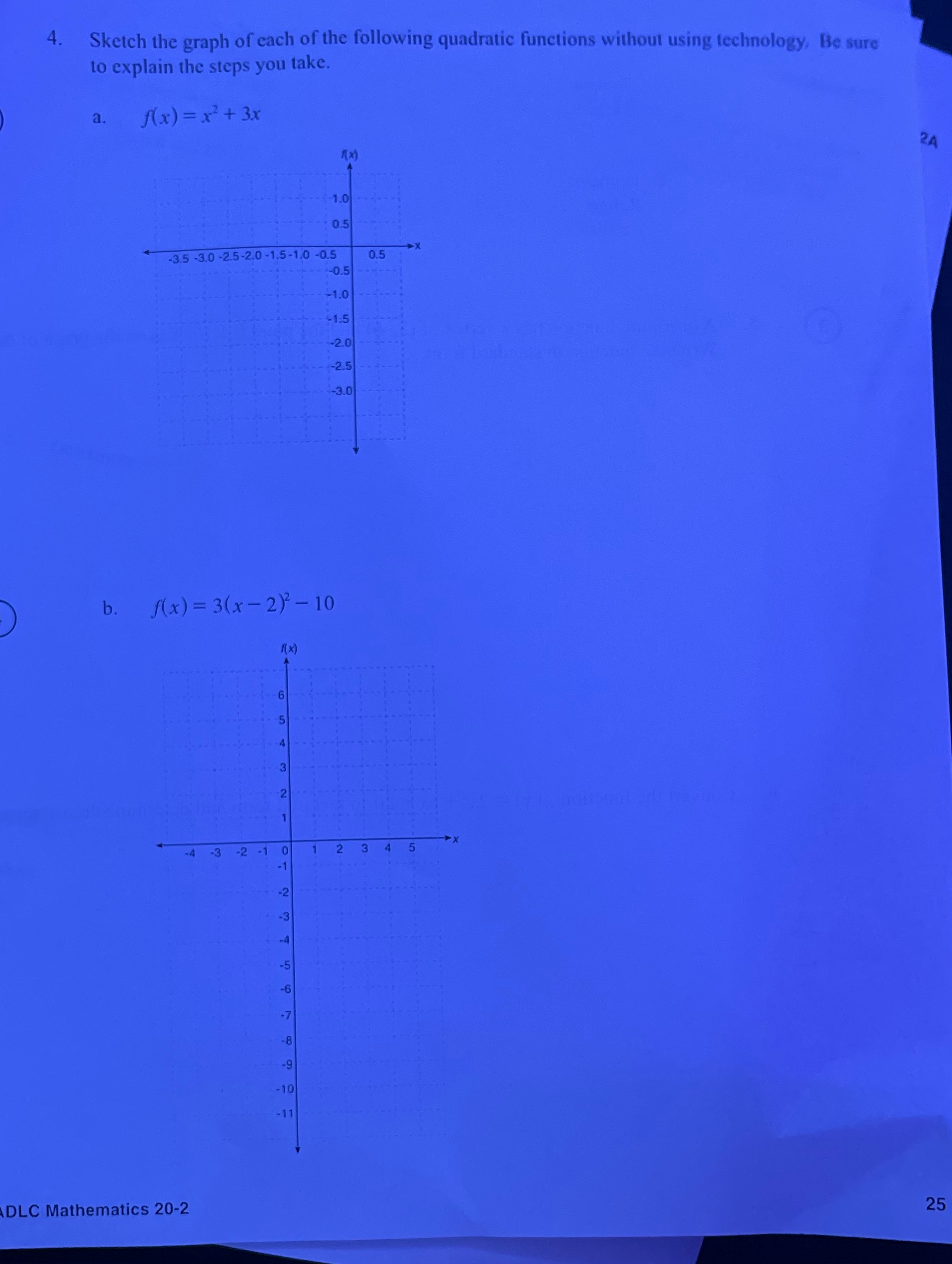 Help me answer this math equation from the picture:C. State the domain